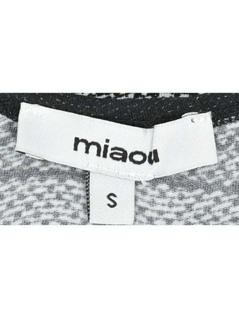 Miaou Lani Tank Top In Sciarpa Print Black & White — image 3 of 4